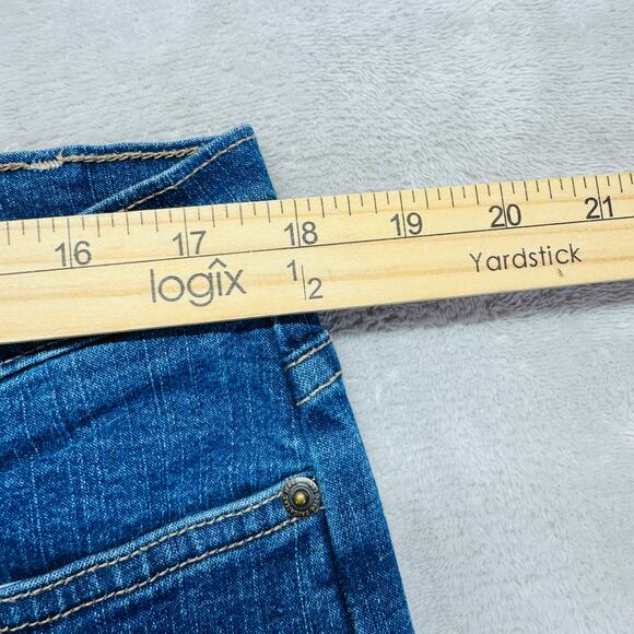 VTG NYDJ Jeans Womens 18 Med Wash Blue Denim Marilyn Straight High Rise USA Made - Picture 10 of 13